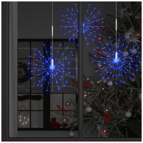  Zunanje novoletne lučke 10 kosov modre 20 cm 1400 LED