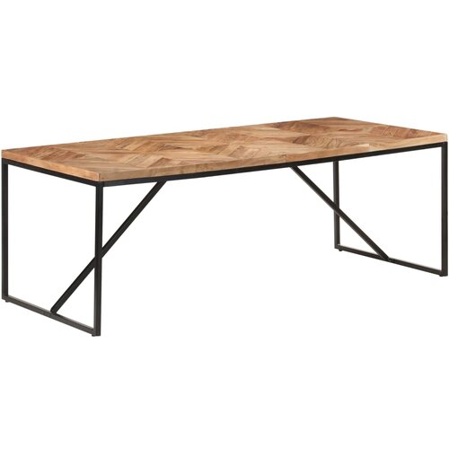 VidaXL jedilna miza 200x90x76 cm trden akacijev in mangov les Slike