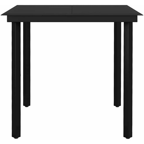  5-dijelni vrtni blagovaonski set tamnosivi Siva Dužina stola 80 cm Slike
