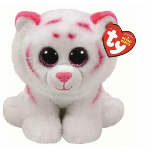 TY pliš plišana igračka tabor-pink-white tiger Slike