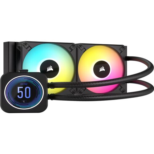  Kuler za PC CORSAIR iCUE H100i ELITE LCD XT/120mm x 25mm/AFRGB ELITE/crna Cene