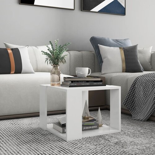 vidaXL stolić za kavu bijeli 40 x 40 x 30 cm od konstruiranog drva Cijene