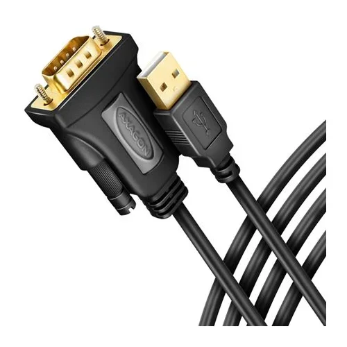 CC USB AM 2.0 - DB9, FTDI chip, ADS-1PQN, 1.5m, Axagone