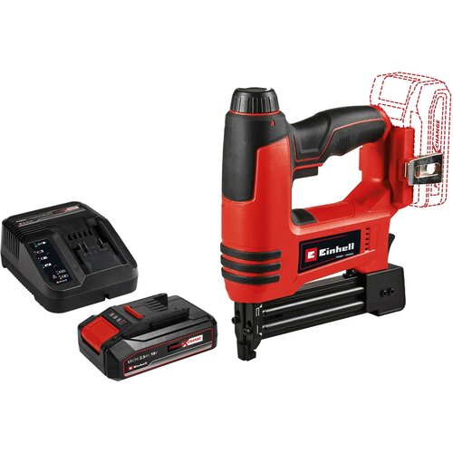 Einhell TE-CN 18 Li - Solo/ Akumulatorska heftalica + Power-X-Change 18V 2/5Ah punjač i baterija Slike