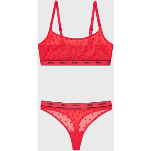 Hugo Boss SET Modrček in tangice HUGO Lace Gift Cene