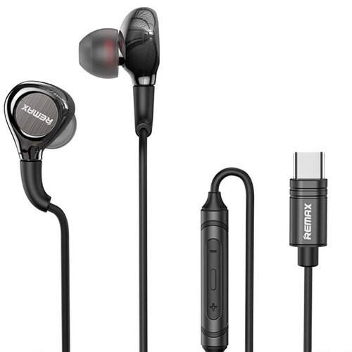 Remax slušalice RM-655a type c crna Slike