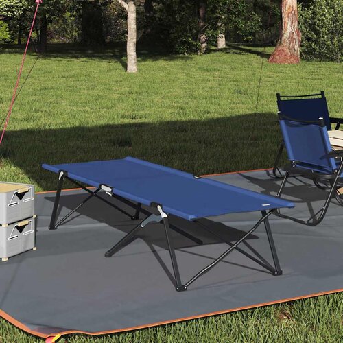  Sklopivi kamperski krevet 2 pcs Plava 206 x 76 x 74 cm Cene