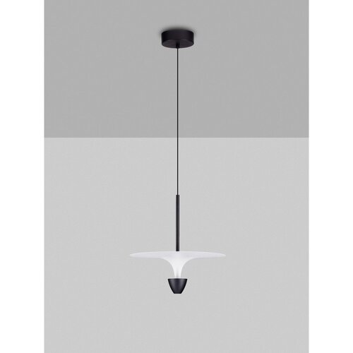 Nova Luce Mat crna LED viseća svjetiljka aluminijska &amp;oslash; 34 cm Topio &amp;ndash; Slike