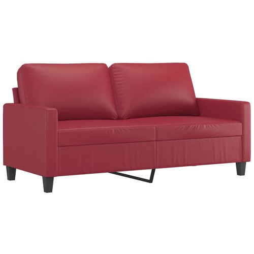 Maison Chic Dvosed kavč - Sofa - Kanape vinsko rdeč 140 cm umetno usnje, (21727153) Cene