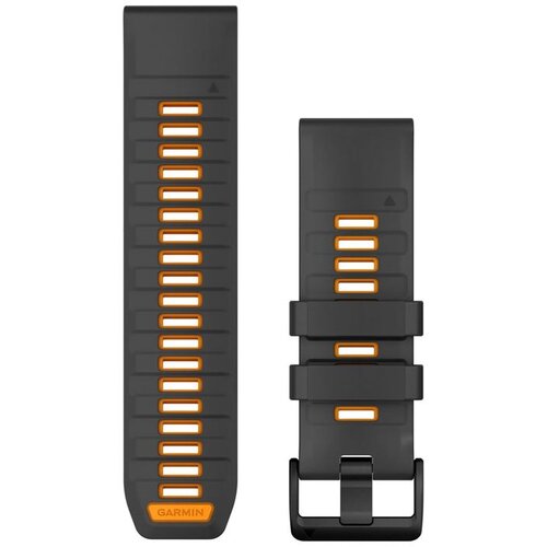 Garmin remen za sat QuickFit 26 mm, grafitni / Spark Orange silikon Cene