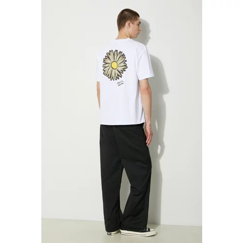 MAISON KITSUNÉ Pamučna majica Floating Flower Comfort Tee-Shirt za muškarce, boja: bijela, s tiskom, MM00128KJ0118