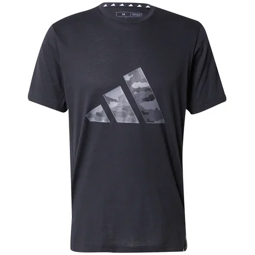Adidas Funkcionalna majica temno siva / črna