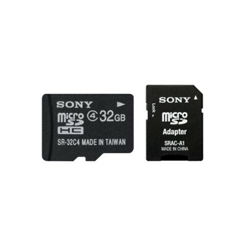 Sony Micro SDHC 32GB SR32A4 + adapter, Class 4 memorijska kartica Slike