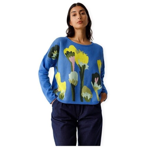 SKFK Puloverji Sweat Aiare-Gots - Blue Modra Slike