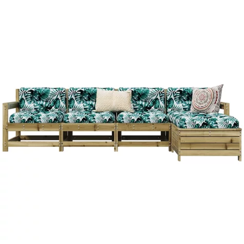  5-dijelni set vrtnih sofa od impregnirane borovine