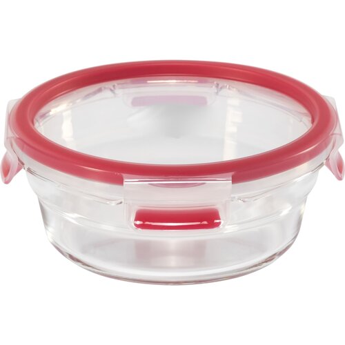 Emsa Clip&amp;amp;Close Glass Food Container 600 ml red Slike