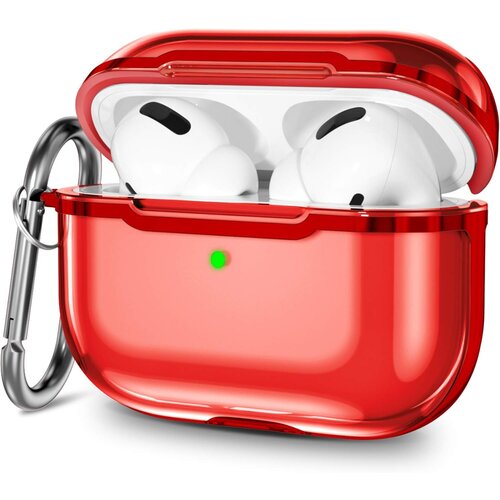 Venisymlis Prozoren etui za AirPods Pro iz TPU z obeskom za ključe, ovitek za Apple, odporen na udarce, (22102025) Slike