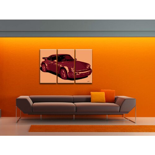 Ručno slikane slike na platnu pop art porsche 911 (umetnicke) Slike