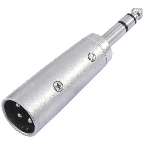 Omnitronic 30226455 XLR adapter [1x XLR vtič 3-polni - 1x klinken vtič 6.3 mm (stereo)] srebrna, (20428066) Slike