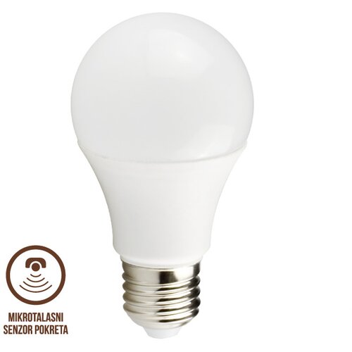  LED sijalica sa mikrotalasnim senzorom pokreta 8W Cene