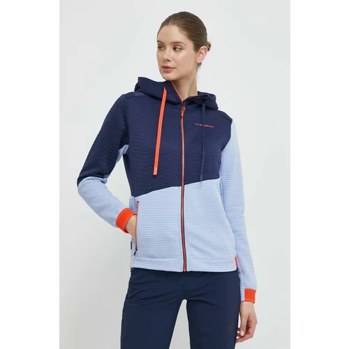 La Sportiva Športni pulover Method Hoody mornarsko modra barva, s kapuco, O89645643