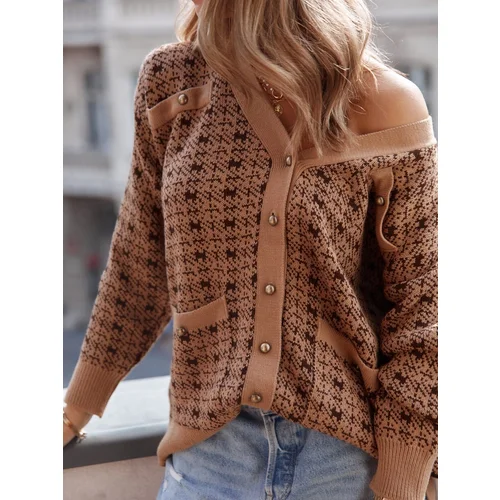 Plaid cardigan outlet