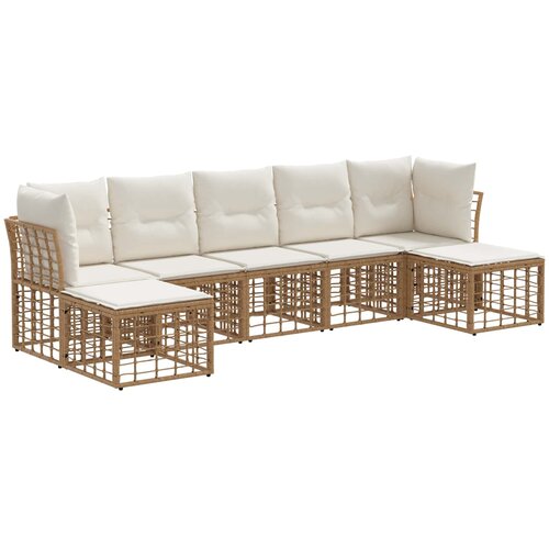  Set vanjskih sofa 8 kom. i tamno siva Poliester Slike