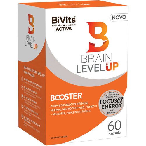 BiVits Activa Brain Level Up Booster, 60 kapsula Cene