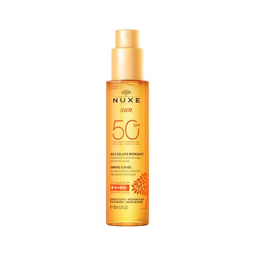 Nuxe SUN Tanning Oil High Protection SPF50 Face & Body Cene