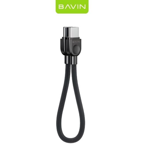 BAVIN CB411 pleteni kabal 15CM TYPE C na TYPE C crni Slike