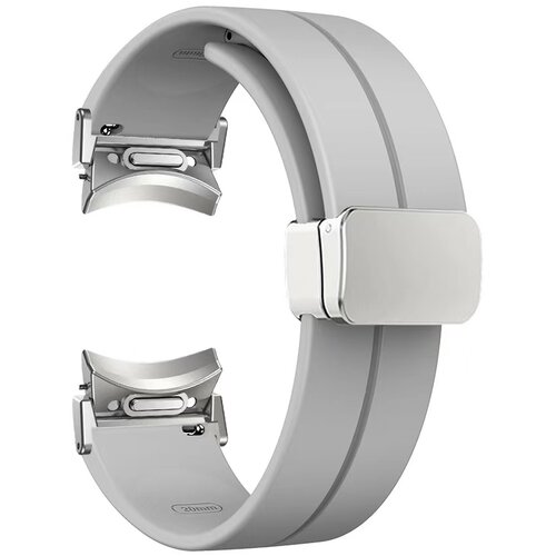 INF 20 mm silikonski pašček za uro s črno zaponko Grey, (21757212) Cene