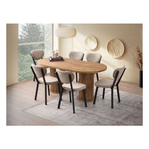 Hanah home trpezarijski sto orah boja milas 2991 Slike