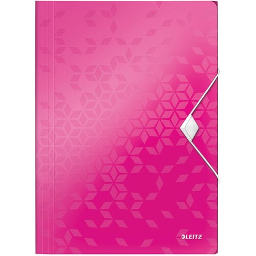  FASCIKL KLAPA S GUMICOM PP A4 WOW LEITZ 45990123 ROZI Cene