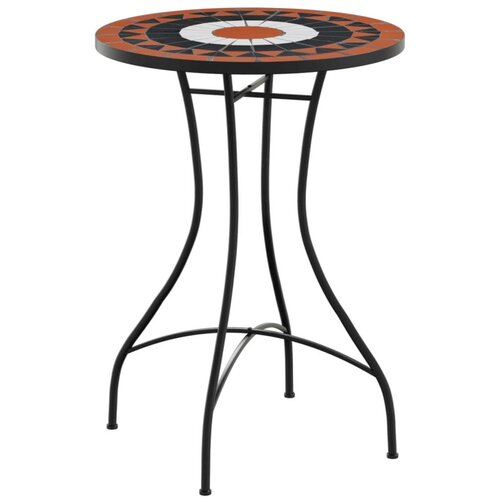  Bistro stolić s mozaikom boja cigle i bijela &amp;Oslash;50x70cm keramički Slike