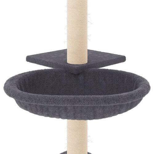  Penjalica za mačke sa stupovima za grebanje tamnosiva 72 cm Slike
