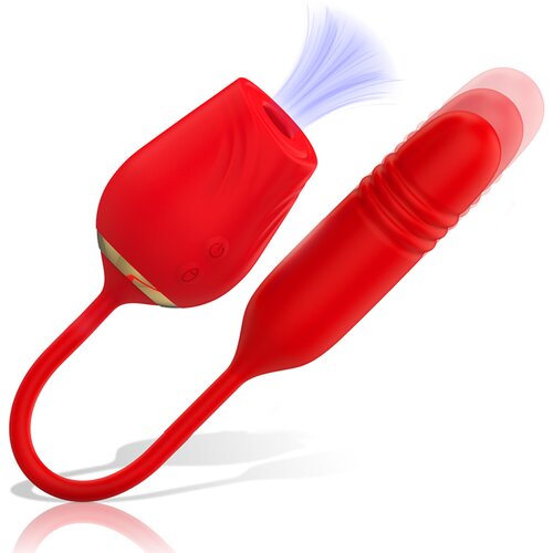 Mia. Amalfi Double Pleasure Suction + Up & Down Red Cene