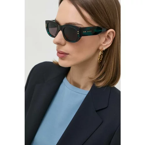 Gucci Sončna očala GG1215S ženska, črna barva
