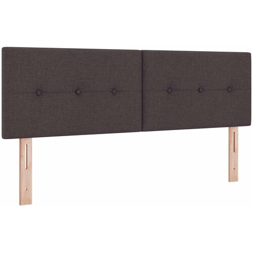  Boxspring krevet s madracem Tamno smeđa 160 x 200 cm Tkanina Slike