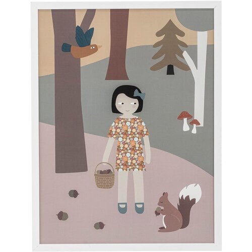 Bloomingville Mini Stenski plakat v belem okvirju Gytta Frame, 32 x 42 cm Cene
