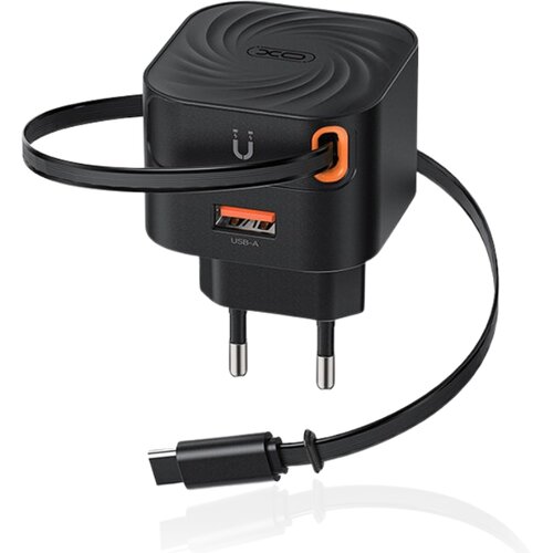  L165 EU 20W brzi punjac sa uvlacnim kablom 1 USB A i 1 TYPE C kabl XO Cijene