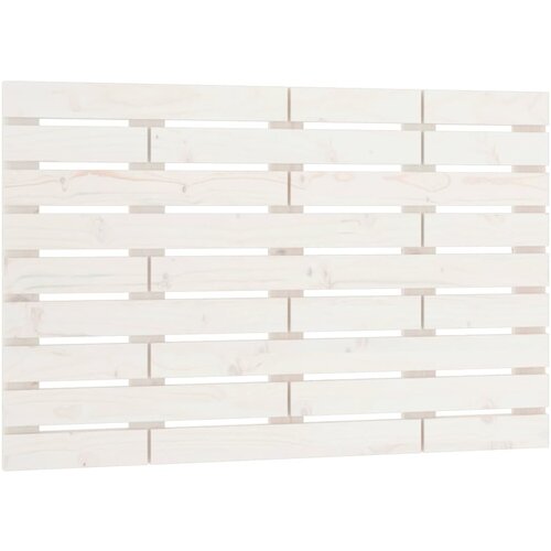 Maison Chic stensko posteljno vzglavje - vzglavna omarica - nočna omarica belo 96x3x63 cm trdna borovina, (21706888) Cene