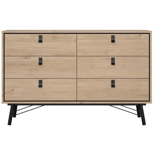 Tvilum Niska komoda u dekoru hrasta u prirodnoj boji 153x95 cm Ry – Cene