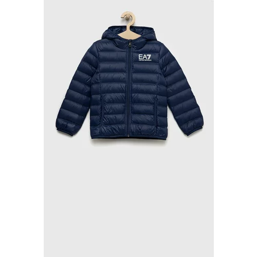 Ea7 Emporio Armani Dječja pernata jakna boja: tamno plava