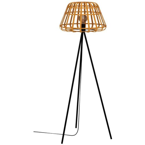 Eglo Podna lampa MONTEZUELO E27 149 cm bambus/crna tronožac 390155 Slike