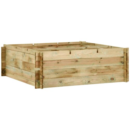 vidaXL Visoka greda impregnirana borovina 120x120x40 cm Cene