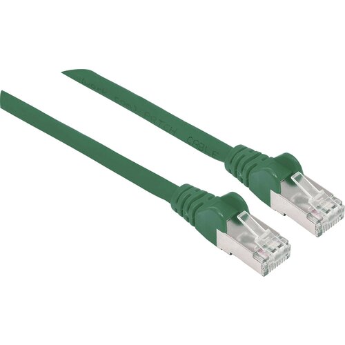 Intellinet 740906 RJ45 omrežni kabel\, Patch kabel CAT 6a S/FTP 3.00 m zelena za&scaron;čita iz folije\, pletena za&scaron;čita\, za&scaron;čiten\, brez halogena 1 kos, (20417959) Cene