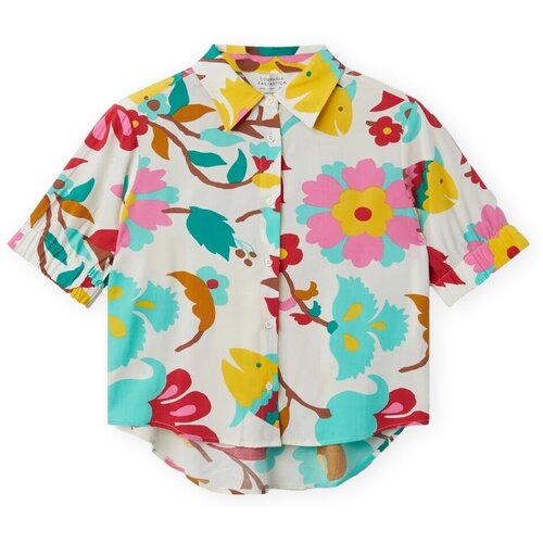 Compania Fantastica Topi &amp;amp; Bluze COMPA&amp;Ntilde;IA FANT&amp;Aacute;STICA Shirt 11106 - Flowers 6 Večbarvna Slike