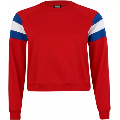 Urban Classics Sweater majica plava / crvena / bijela