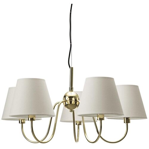  ByRydens 4202720-6509 -  Visilica na sajli LYNF 5xE14/8W/230V mesing/bela Cene