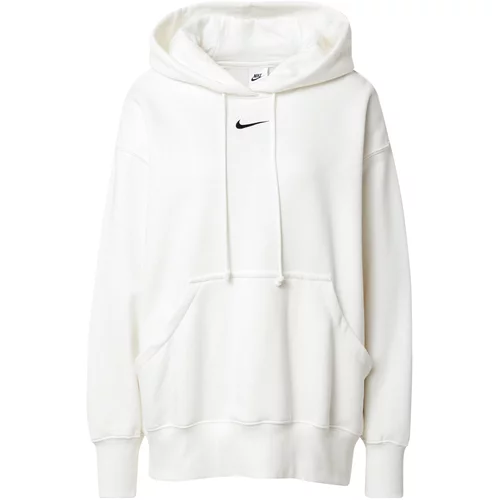Nike Sportswear Sweater majica svijetlobež / crna